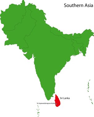 Sri lanka Haritası