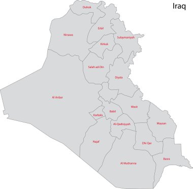 gri Irak Haritası
