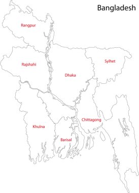 Bangladeş Haritası