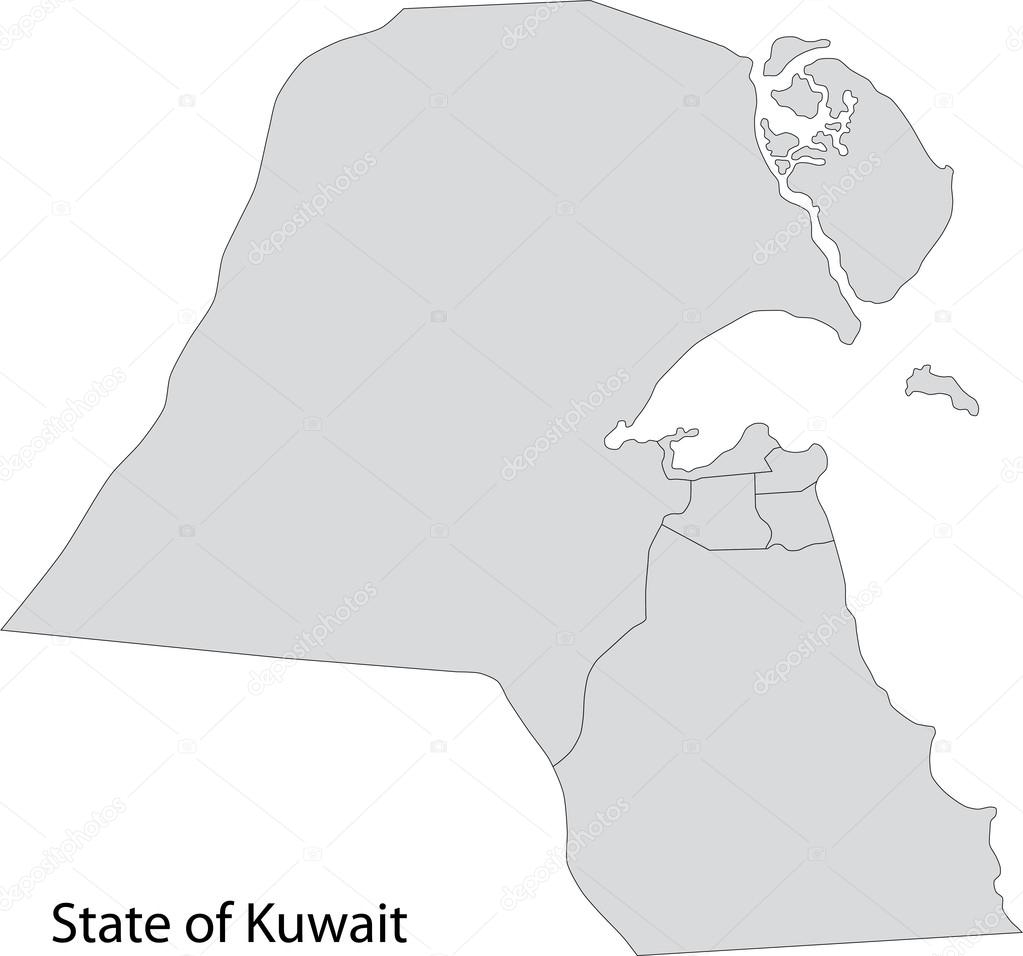 Vector map Kuwait