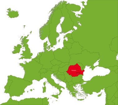 Romanya harita