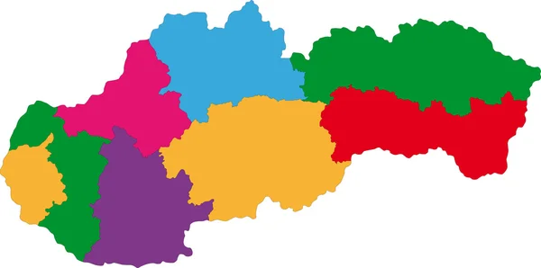 Eslovaquia mapa — Archivo Imágenes Vectoriales