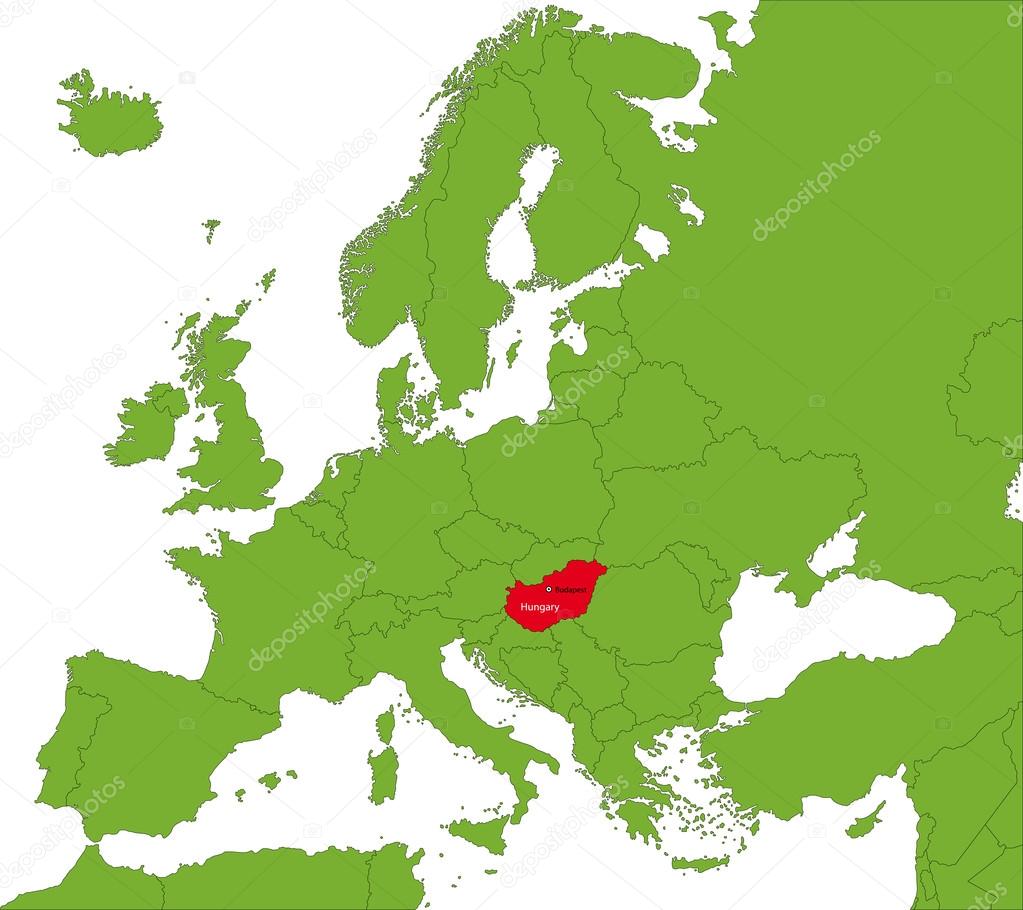 Hungary map