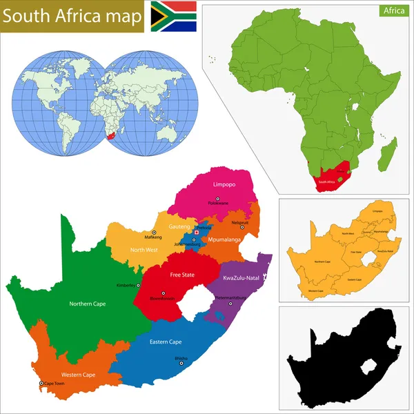 África do Sul —  Vetores de Stock