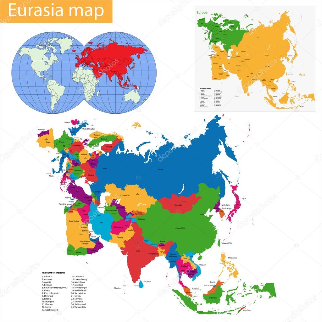 Eurasia map