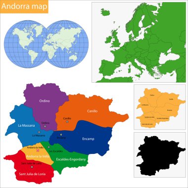 Andorra Haritası