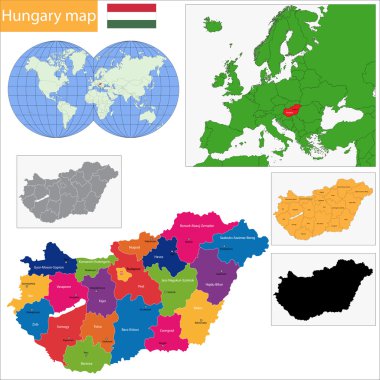 Macaristan haritası