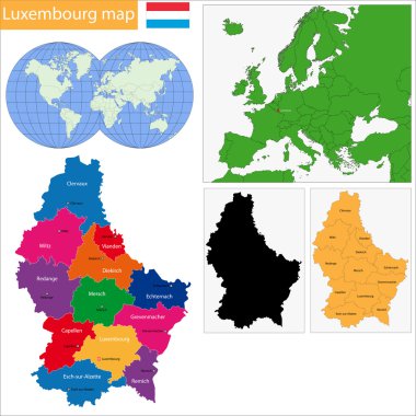 Lüksemburg Haritası