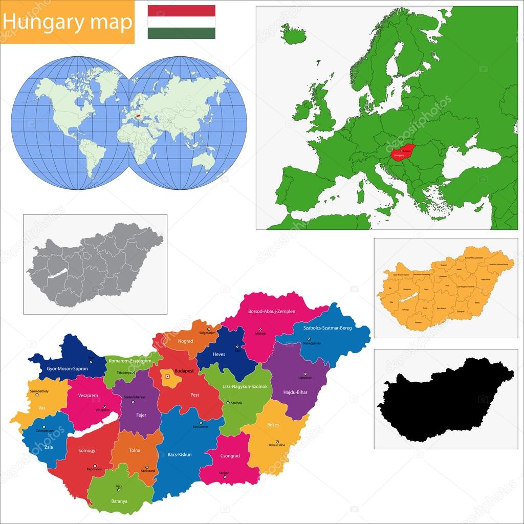 Hungary map