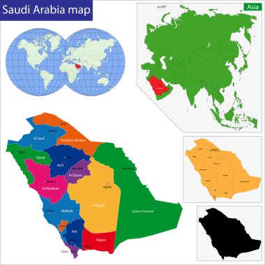 Suudi Arabistan haritası