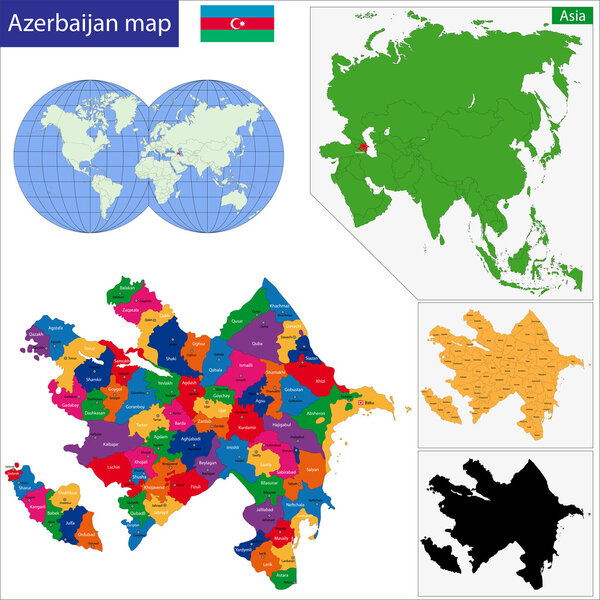 Azerbaijan map