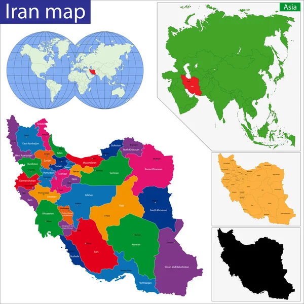 Repubblica islamica dell'Iran — Vettoriale Stock