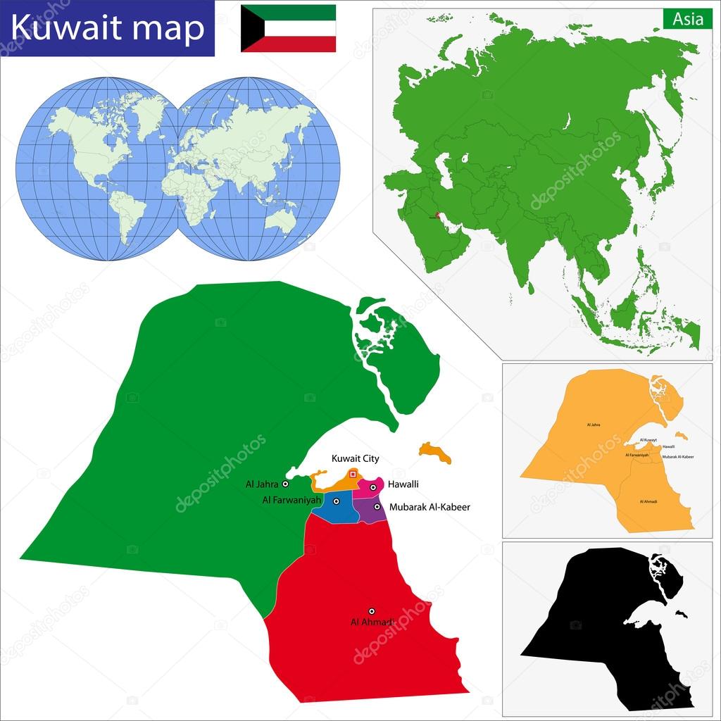 Kuwait map