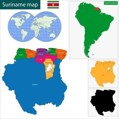 Republic of Suriname clipart