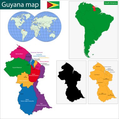 Guyana Haritası