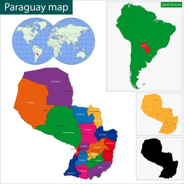 Paraguay Haritası