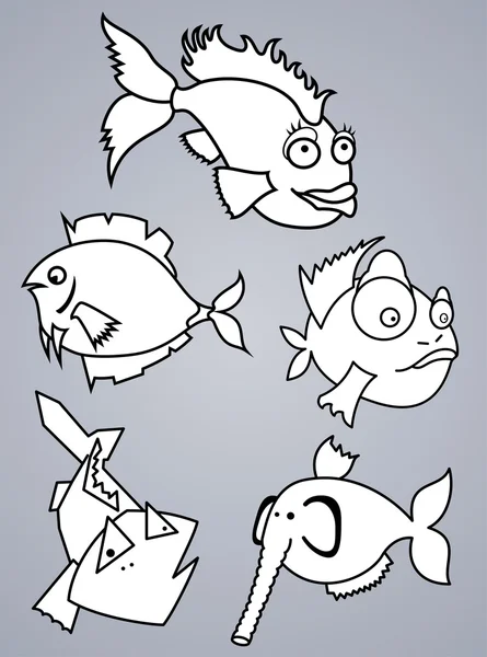 Fisk som — Stock vektor