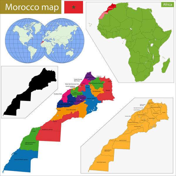 Morocco map
