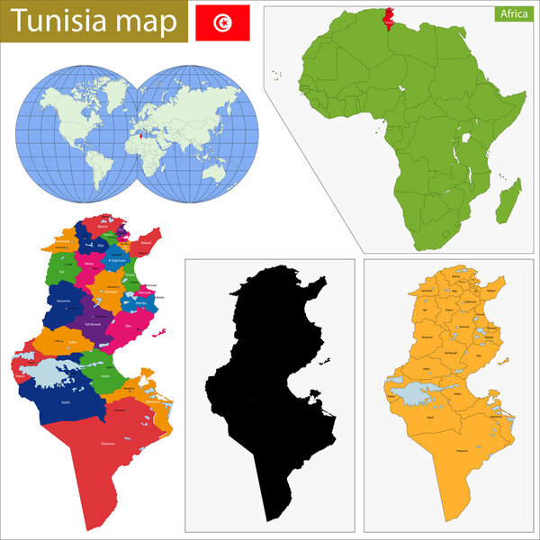 Tunisia map
