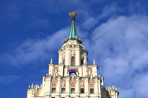Top of soviet building — Stock Photo, Image