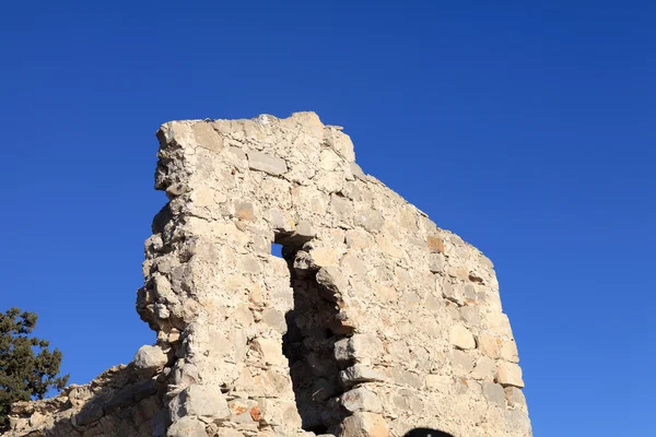 Frammento castello di Monolithos a Rodi — Foto Stock