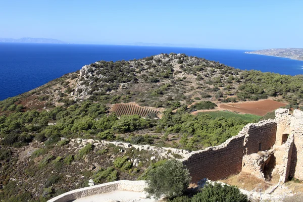 Parte castello di Monolithos — Foto Stock
