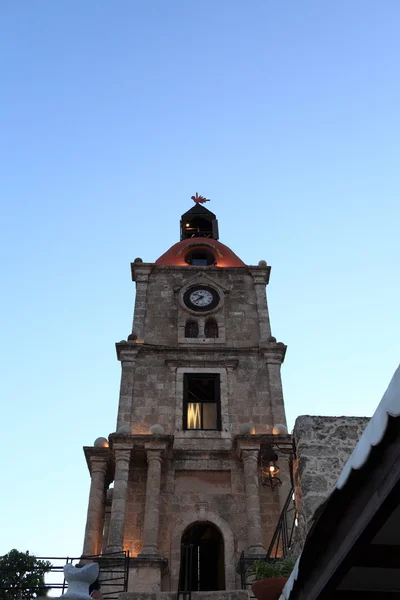 Tour de l'horloge de Rhodes — Photo