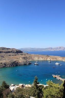 lindos Bay manzara