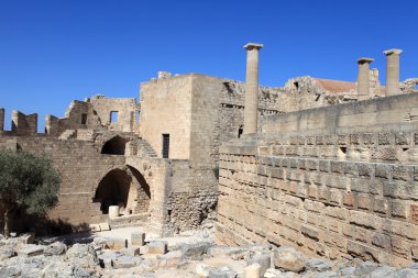 lindos acropolis manzarası