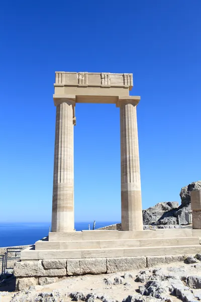 Columns of Hellenistic stoa — Stock Photo, Image