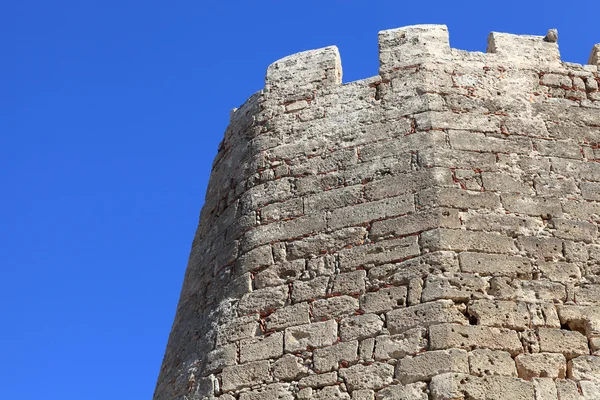 Frammento di muro dell'Acropoli di Lindos — Foto Stock