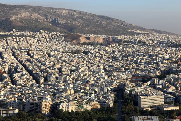 Skyline i Aten staden — Stockfoto