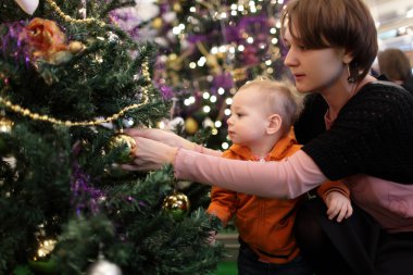 Aile dekorasyonu Noel ağacı