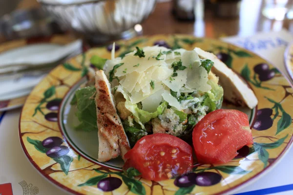 Caesar salad on a plate — Stock Photo, Image