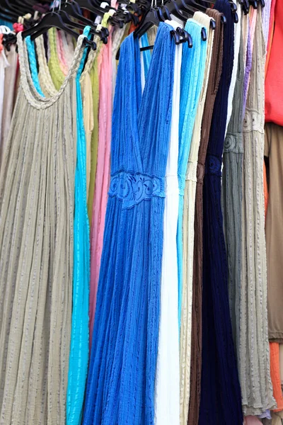 Dresses at shop — Stock Photo, Image