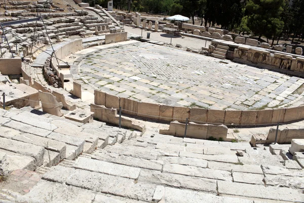 The marble orchestra of the Theater of Dionysus — Stock Photo, Image