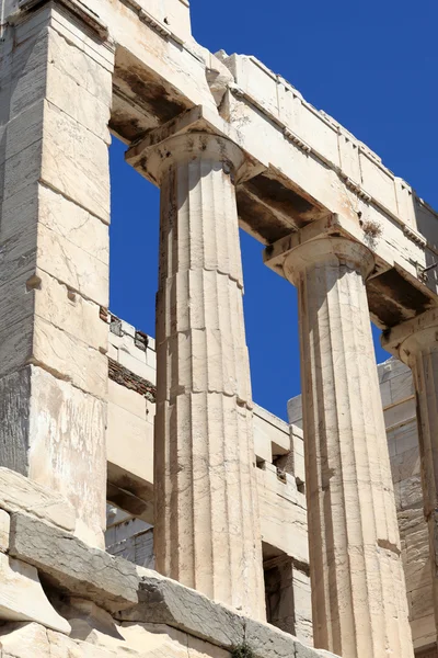 Součástí Propyleje aténské Akropole — Stock fotografie