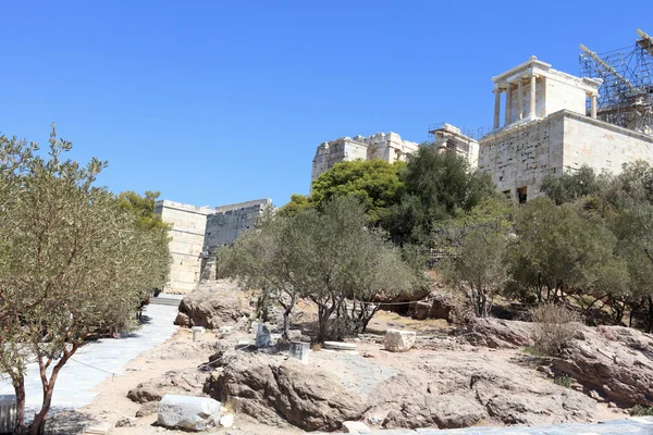 Propylaea bir şekilde Atina Akropol — Stok fotoğraf