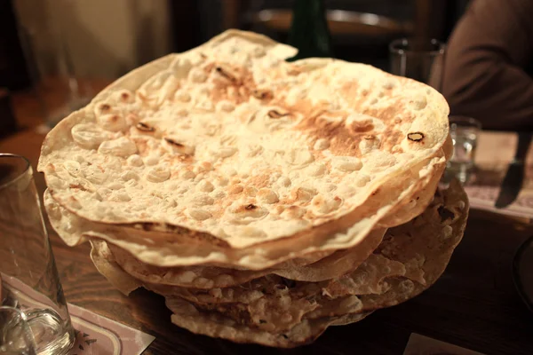Αποξηραμένα khash επίπεδο ψωμί — Φωτογραφία Αρχείου