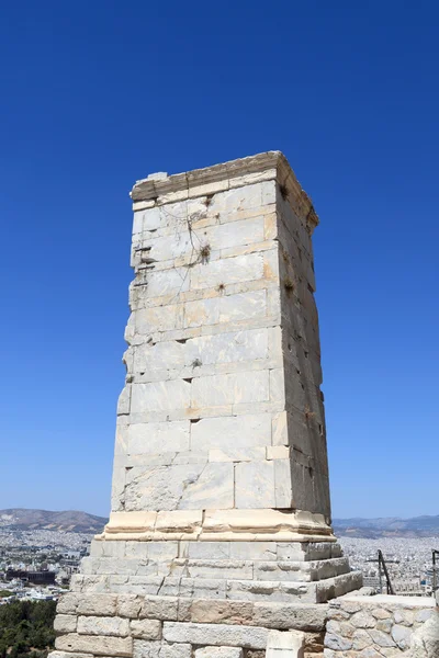 Vista de la torre Agripa de la Acrópolis Propylaea —  Fotos de Stock