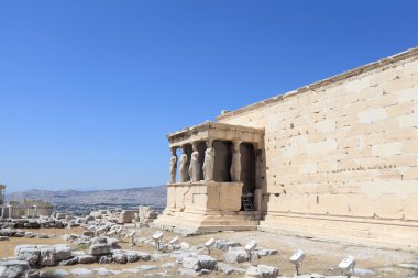 Erekhtheion antik tapınak bir parçası