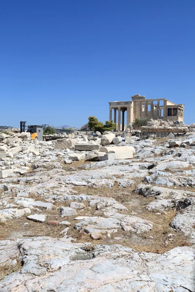 Landschaft des erechtheum antiken griechischen Tempels — Stockfoto