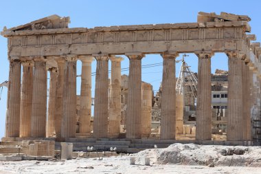 Facade of Parthenon clipart