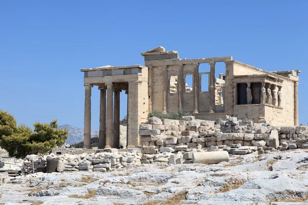 Gevel van de Erechtheion tempel — Stockfoto