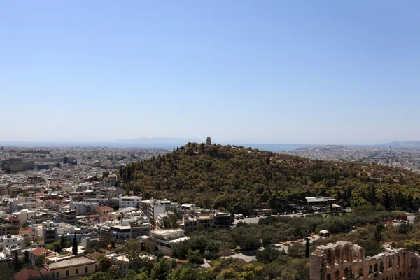 Skyline del lado del este de Atenas — Foto de Stock