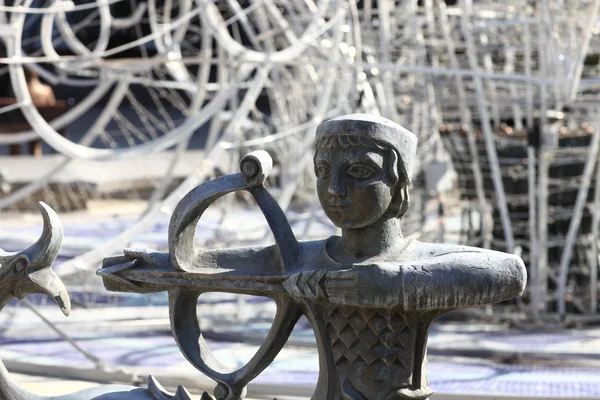 Скульптура знака зодіаку Сагітар — стокове фото