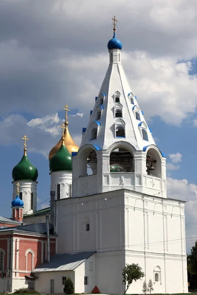 White bell tower of the Cathedral — Stock Photo, Image