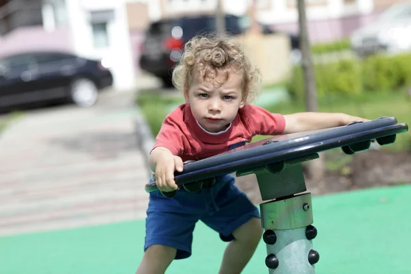 Child at outdoor playground — Stock Photo, Image