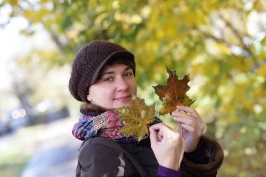 kadın sonbahar Park