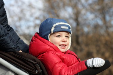 Bebek arabasındaki bebek